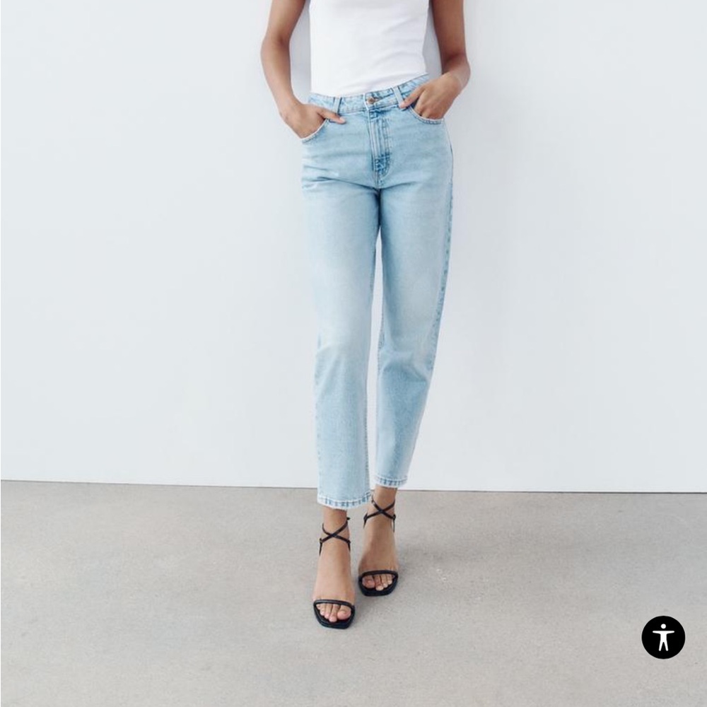 Zara mom fit denim jeans